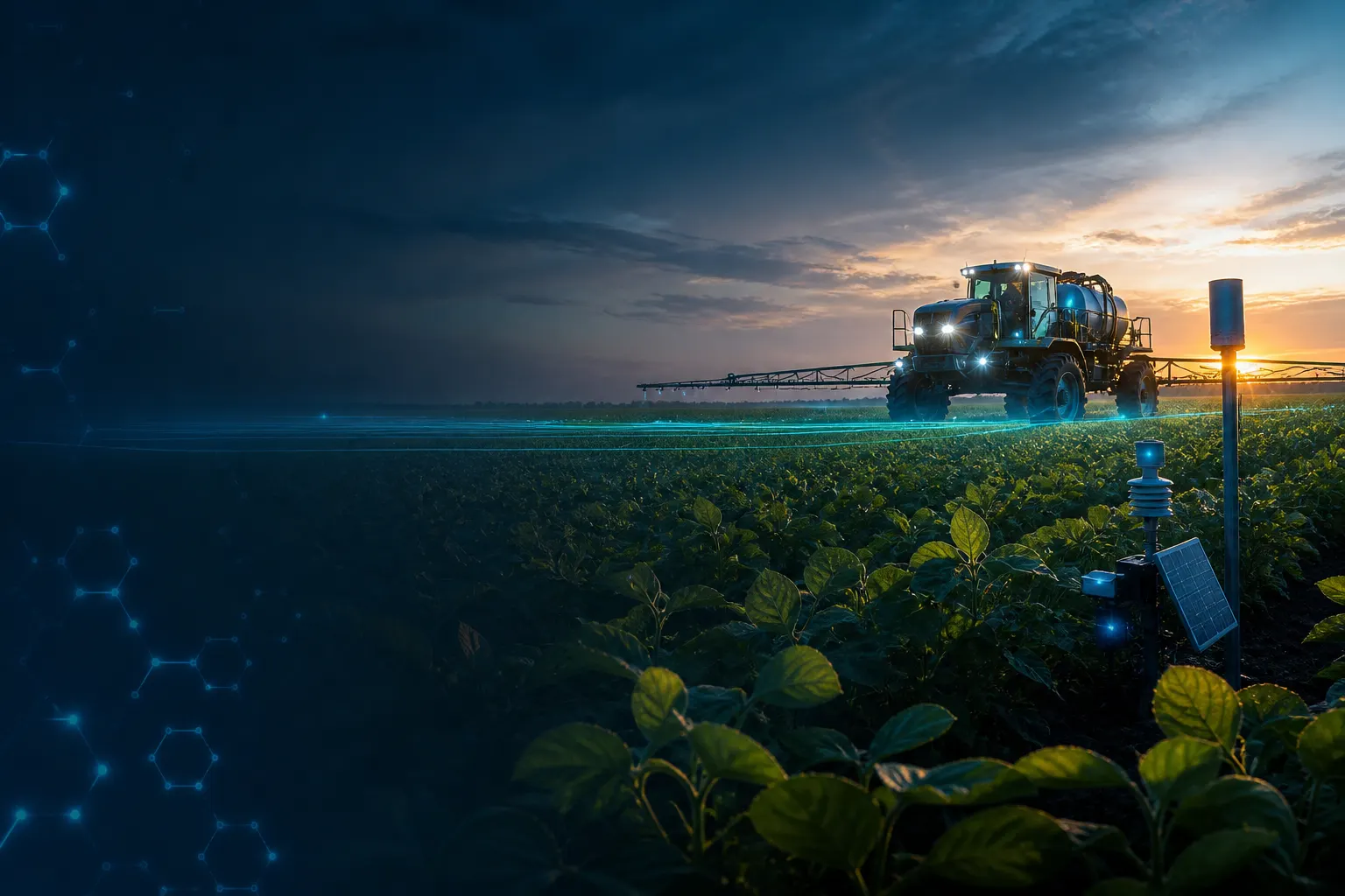 Tecnología de precisión aplicada en un cultivo productivo