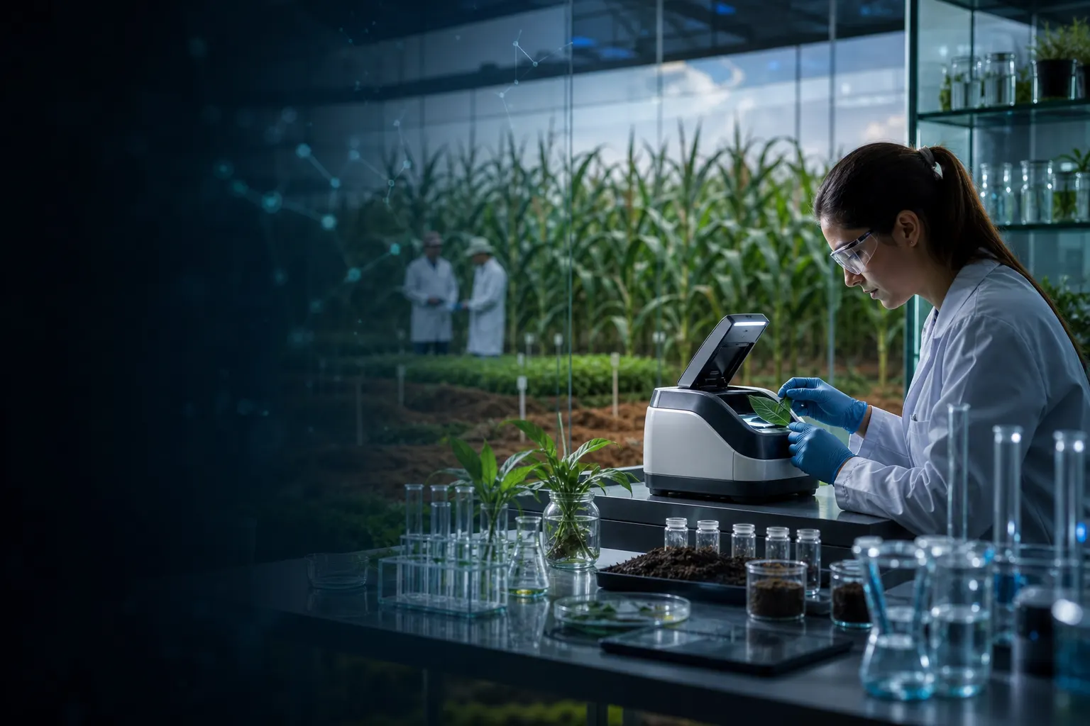 Investigación agronómica con muestras vegetales y validación a campo